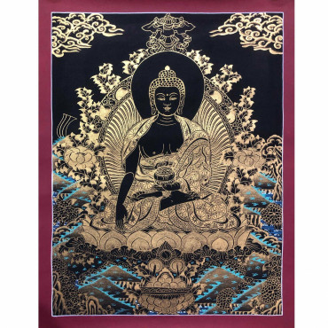 Black and Gold Shakyamuni Buddha