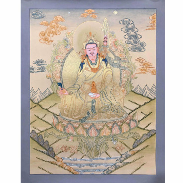 Padmasambhava, Guru Rinpoche Thanka, Guru Thangka, Blessed Painting, Genuine Hand Painted