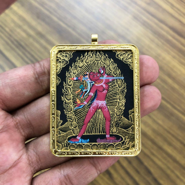 24K Gold Vajrayogini Pendant, Handmade Vajrayogini Amulet – Necklace, Jewellery, Handmade