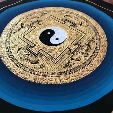 Beautiful Yin-Yang Mandala Thangka