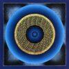 Blue Rainbow Mantra Mandala Thangka Painting