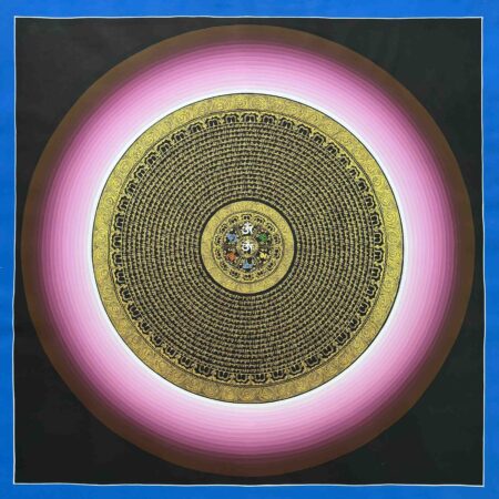 Rainbow Mandala Painting, OM Mandala - Handmade, Best for Decoration and Meditation