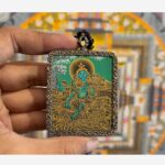 Green Tara Pendant, Dholma Amulet for Protection and Compassion