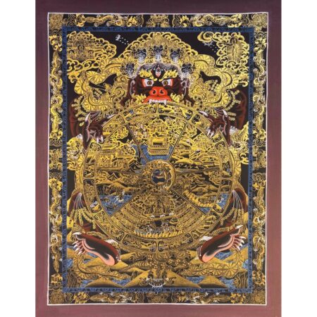 Wheel of Life, Bhavachakra  Thangka Painting