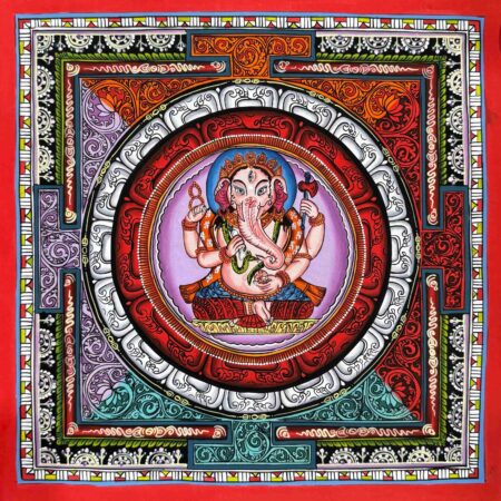 Ganesha Mandala Thangka Painting