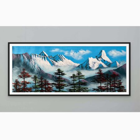 Acrylic Painting of Mount Everest, Ama Dablam