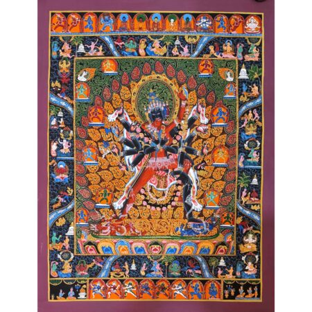 Newari Style Chakrasamvara Thangka Painting