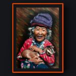 Himalayan Grandmother Painting