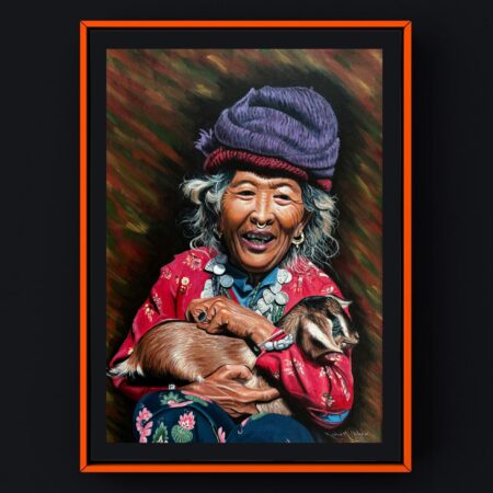 Himalayan Grandmother Painting