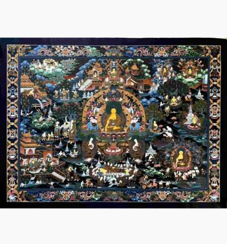 Buddha Life History Thangka
