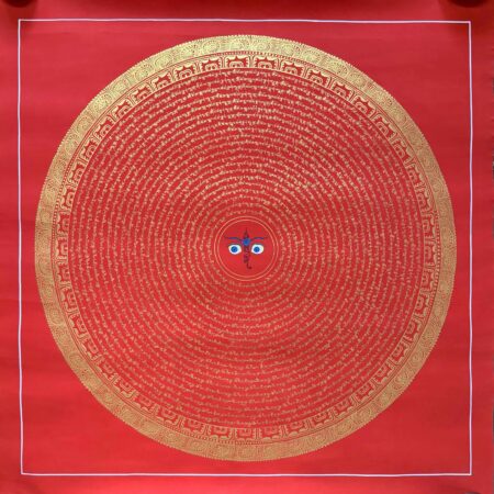 Dzambala Mantra Mandala Thangka