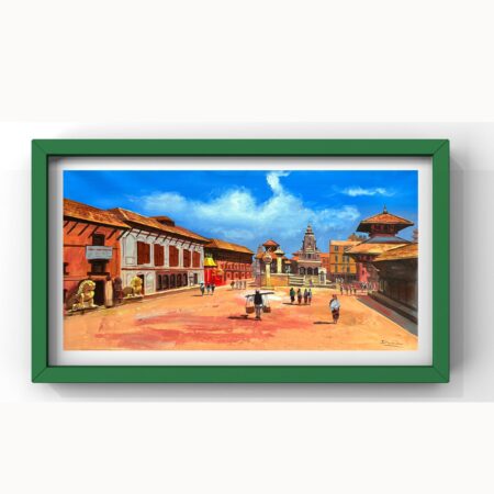 Bhaktapur Durbar Square Acrylic Painting