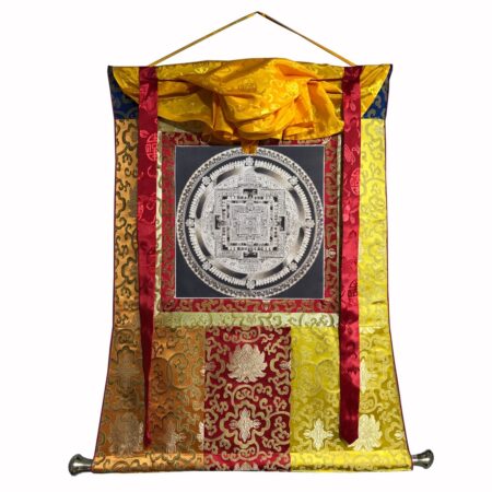 Silk Brocade Mounted Kalachakra Mandala