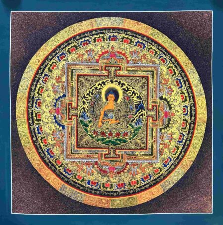 Shakyamuni Buddha Mandala Thangka Painting