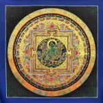 Green Tara Mandala Thangka Painting