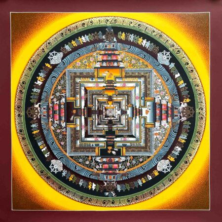 Kalachakra Mandala Thangka Painting