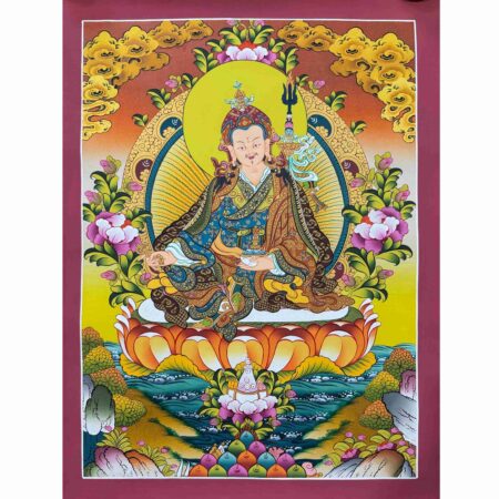 24k Gold Padmasambhava, Guru Rinpoche, Guru Thangka