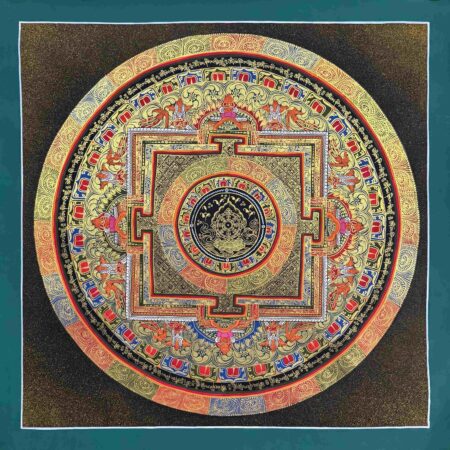 Dharma Wheel Mandala Thangka