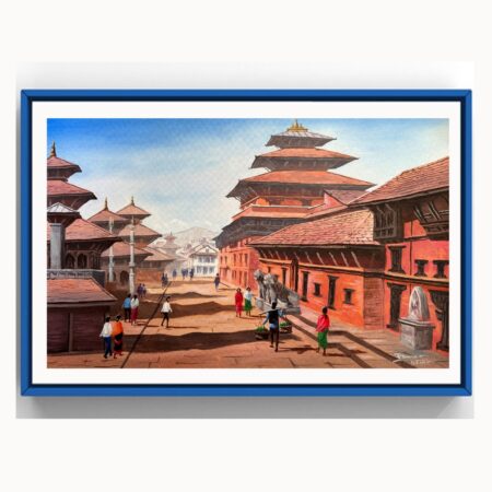 Paran Durbar Square Acrylic Painting