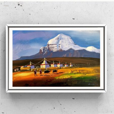 Acrylic Painting of Mount Kailash