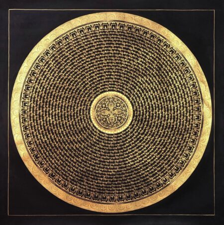 Double Vajra Mantra Thangka Painting