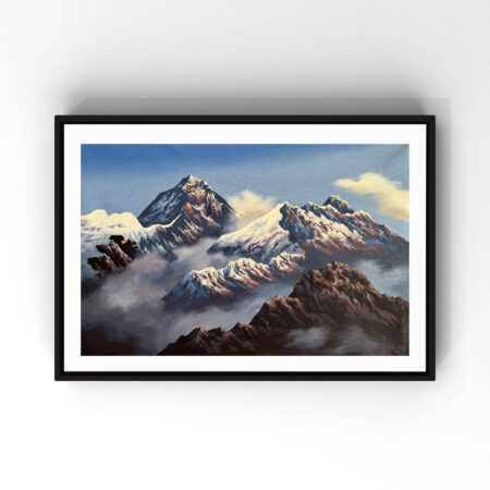 Mt. Everest Acrylic Painting