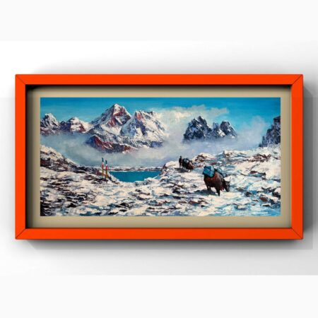 Mt. Everest Acrylic Painting
