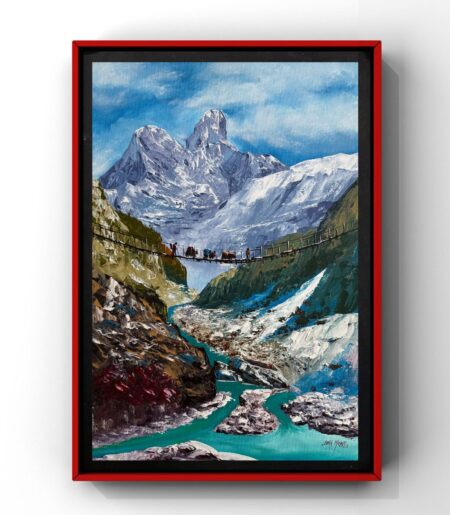 Acrylic Painting of Amadablam