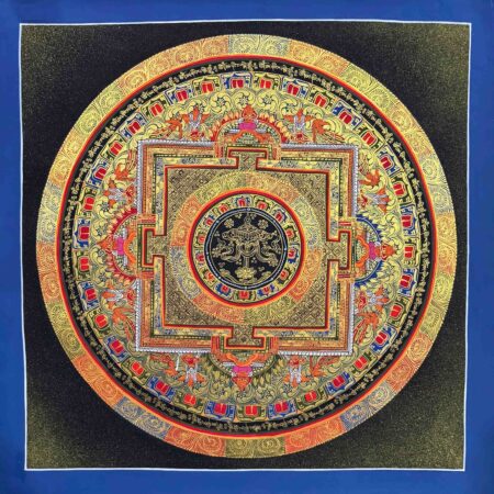Auspicious Victory Flag Mandala Thangka