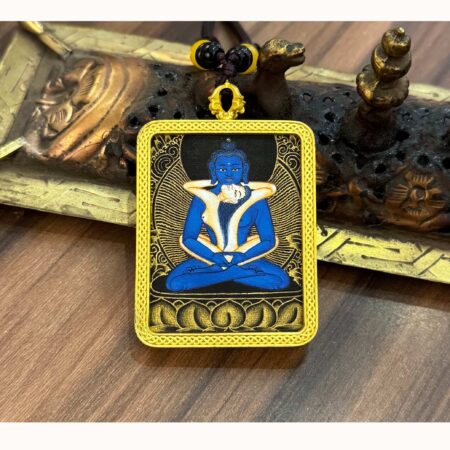 Buddha Shakti Thangka Pendant, Samantabhadra Amulet