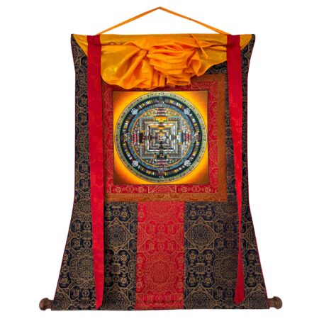 Brocade Mounted Kalachakra Thangka