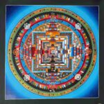 Blue Kalachakra Mandala Thangka