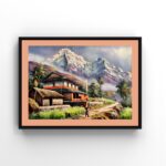 Annapurna Village Acrylic Painting