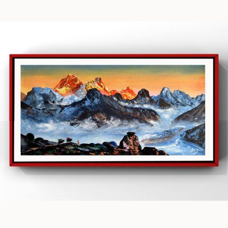 Majestic Mount Everest – Acrylic Landscape Painting