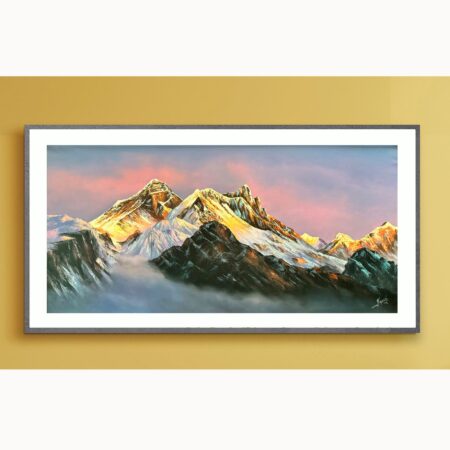 Mt. Everest Acrylic Painting