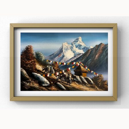 Mount Ama Dablam Acrylic Painting