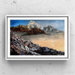 Mount Everest Acrylic Painting