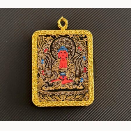 Amitabha Buddha Thangka Pendant, Amitabha Buddha Amulet