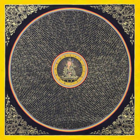 Guru Rinpoche Mantra Thangka Painting