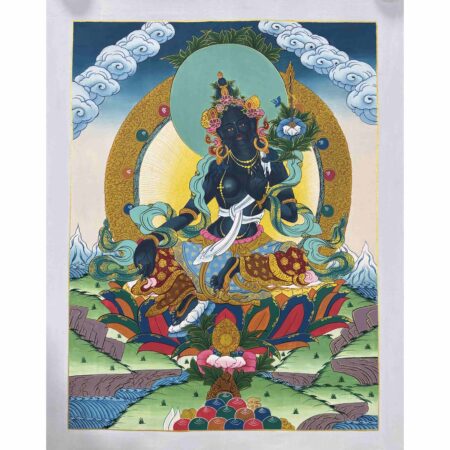Black Tara Thangka Painting