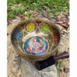 White Tara Hand Carved Singing Bowl