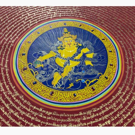 Dzambala Mantra Mandala Thangka