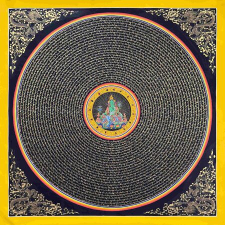 Green Tara Mandala Thangka Painting