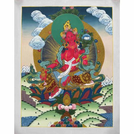 Red Tara Thangka Painting
