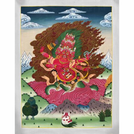 Rahula Thangka- Dharma Protector