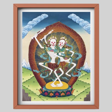 Chitipati Thangka Painting