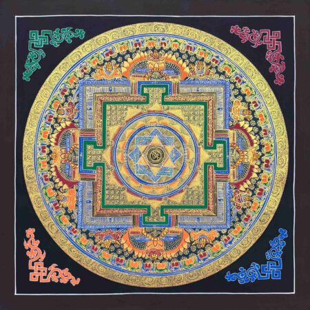 Om Mandala Thangka Painting