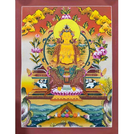 Maitreya Buddha Thangka Painting