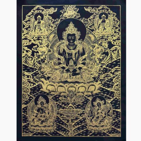 Amitayus Buddha Thangka Painting