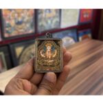Chenrezig Thangka Amulet Painting, Avalokitesvara Pendant